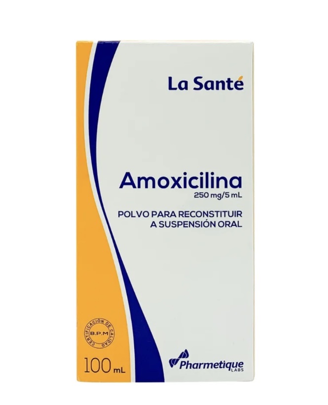 Amoxicilina 250mg/5 mL Susp x 100ml