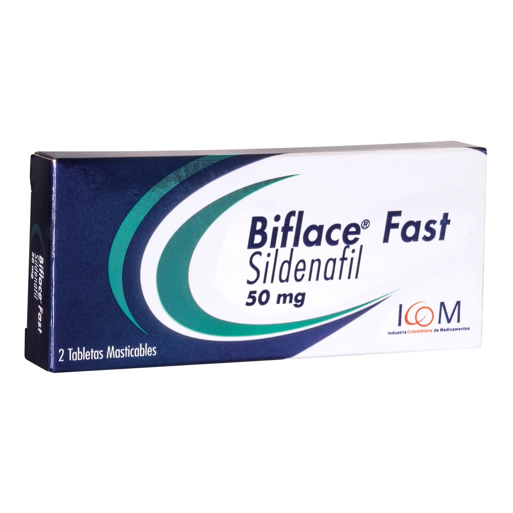 Biflace Fast (Sildenafil) 50 mg Caja x 2 Tab.