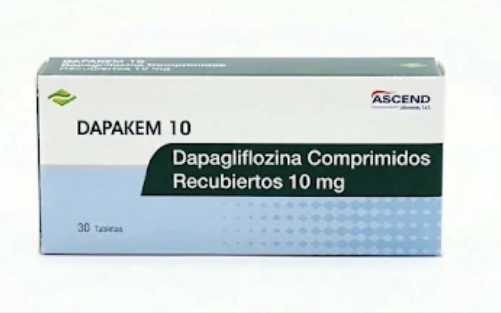 Dapakem (Dapagliflozina) 10mg Caja x 30 Tab.