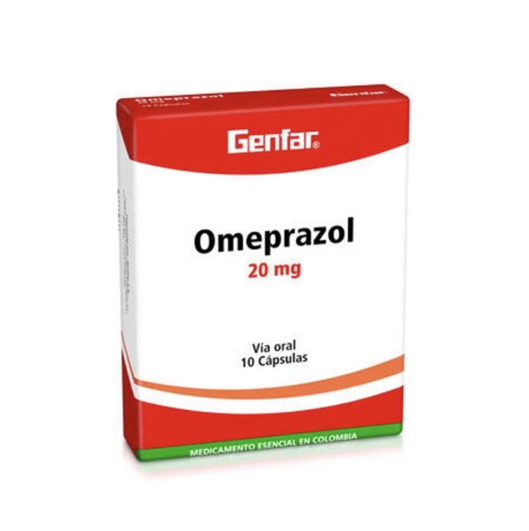 Omeprazol 20mg Genfar Caja x 10 Caps.