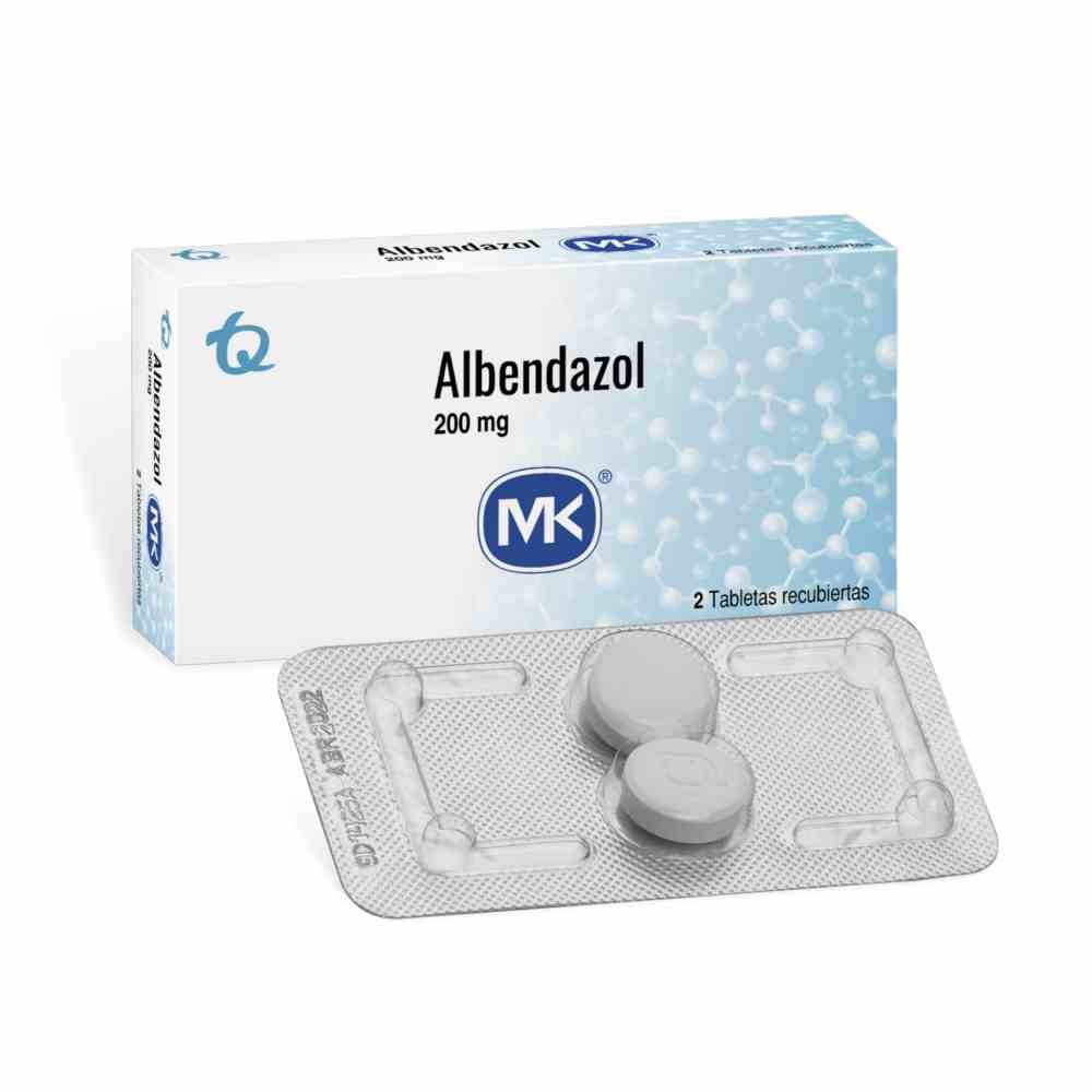 Albendazol 200 mg. MK Caja x 2 Tab.