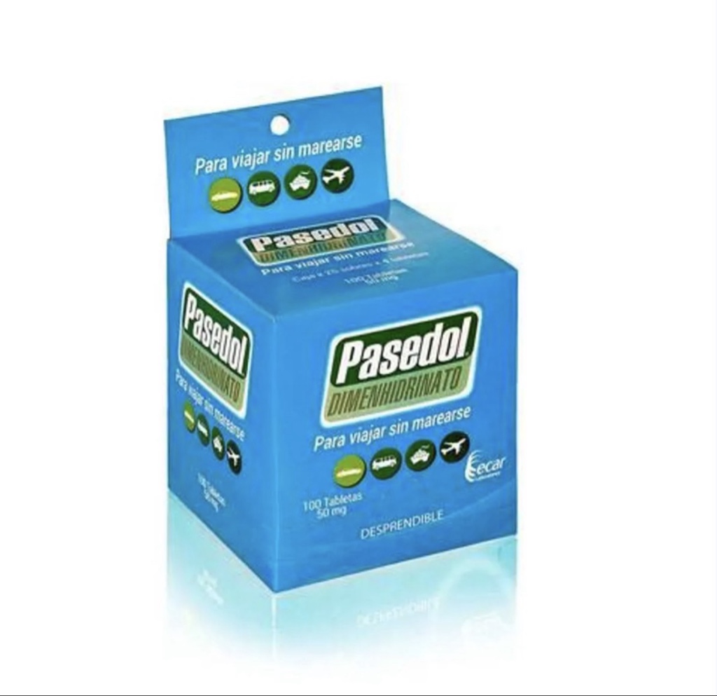 Pasedol (Dimenhidrinato) Caja x 100 Tab.