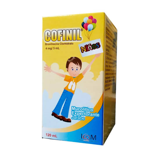Cofinil (Bromhexina 4mg) Jarabe Niños 120 ml