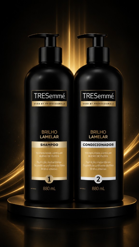 Kit TRESemmé Brilho Lamelar – Shampoo + Condicionador 880ml