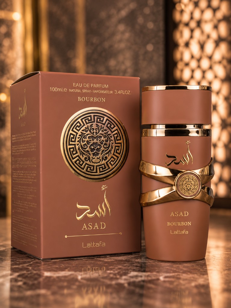 Asad Lattafa Bourbon Marrom Masculino 100ml