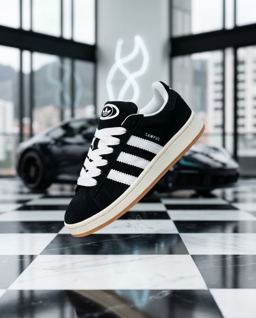 Adidas Campus 00s Negro Detalles Blanco Mujer Hombre Monikistyle1.1