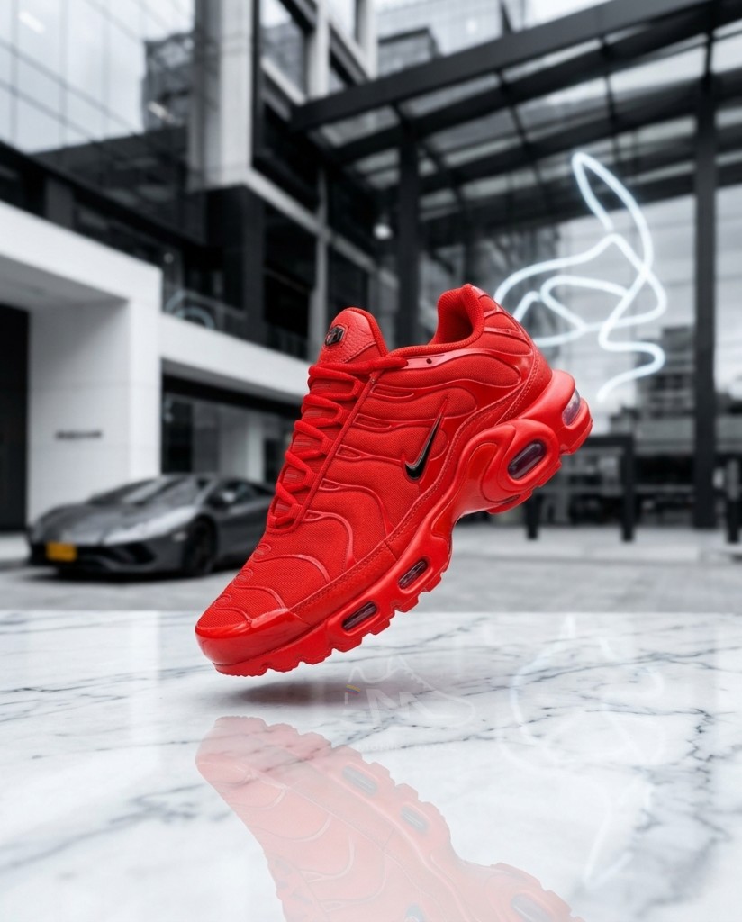Nike Air Max Plus Rojo TN Tuned Air Rojo Mujer Hombre Monikistyle1.1