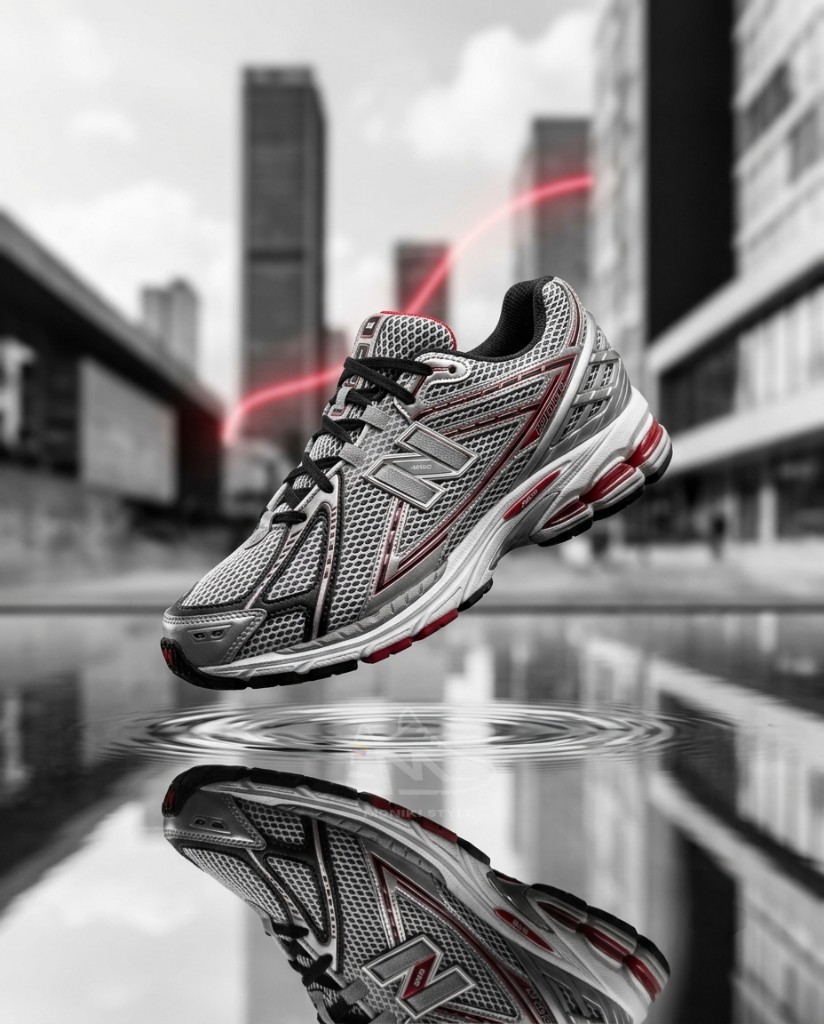 New Balance 1906R Detalle Plata Metálico Rojo Negro Mujer Hombre Monikistyle1.1