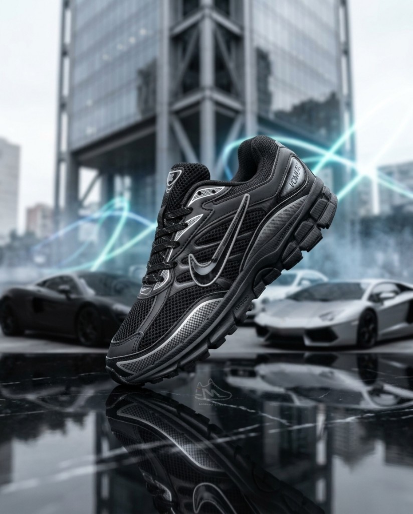 Nike Zoom Vomero 5 Negro Detalles Plateado Reflectivo Hombre Monikistyle1.1