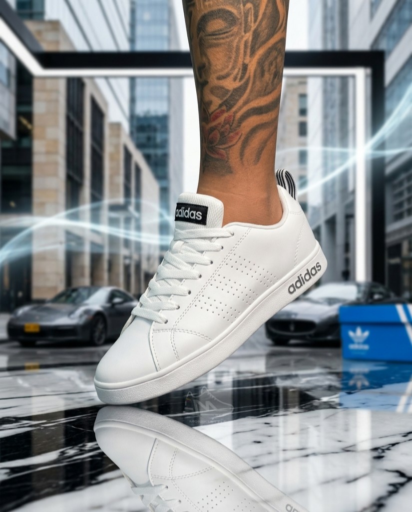 Adidas Neo Blanco Detalles Negro Mujer Hombre Monikistyle1.1