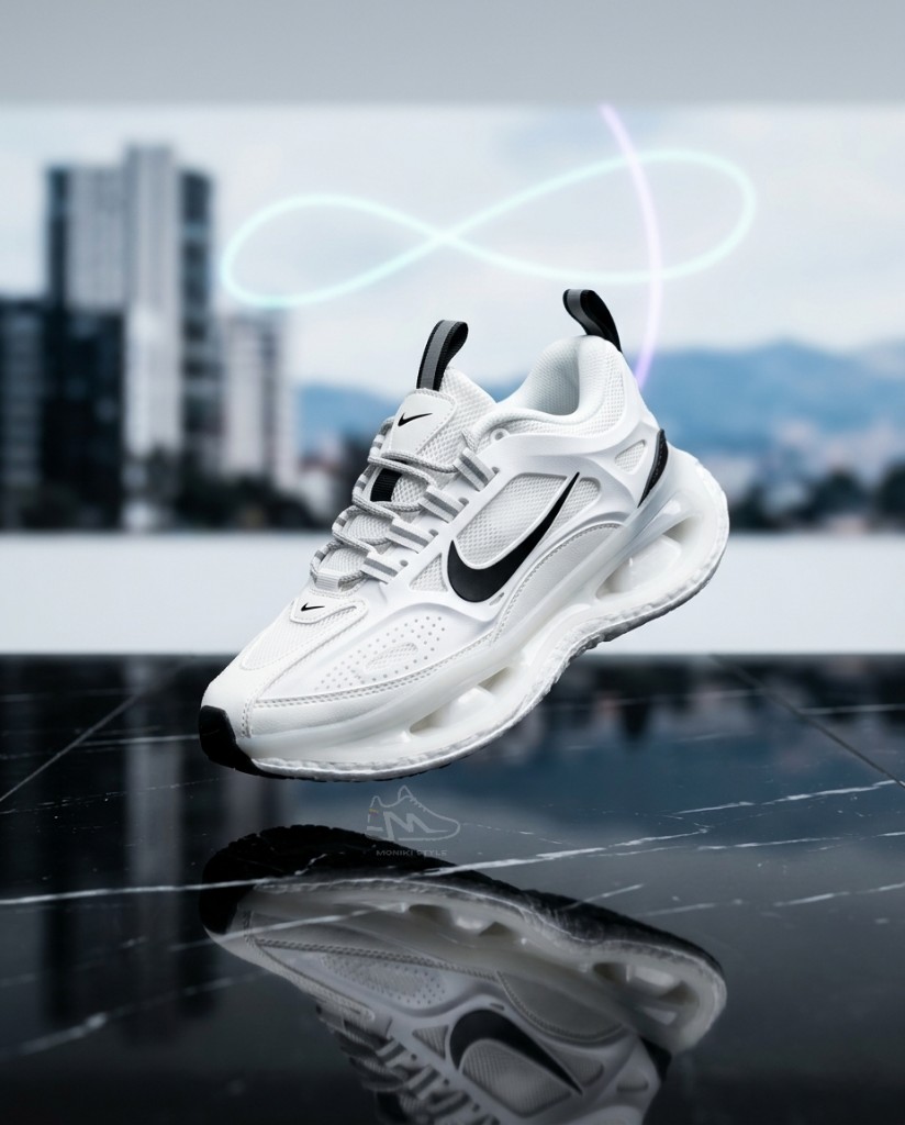 Nike Air Max Bailleli Blanco Casual Premium Detalle Negro Mujer Hombre Monikistyle1.1