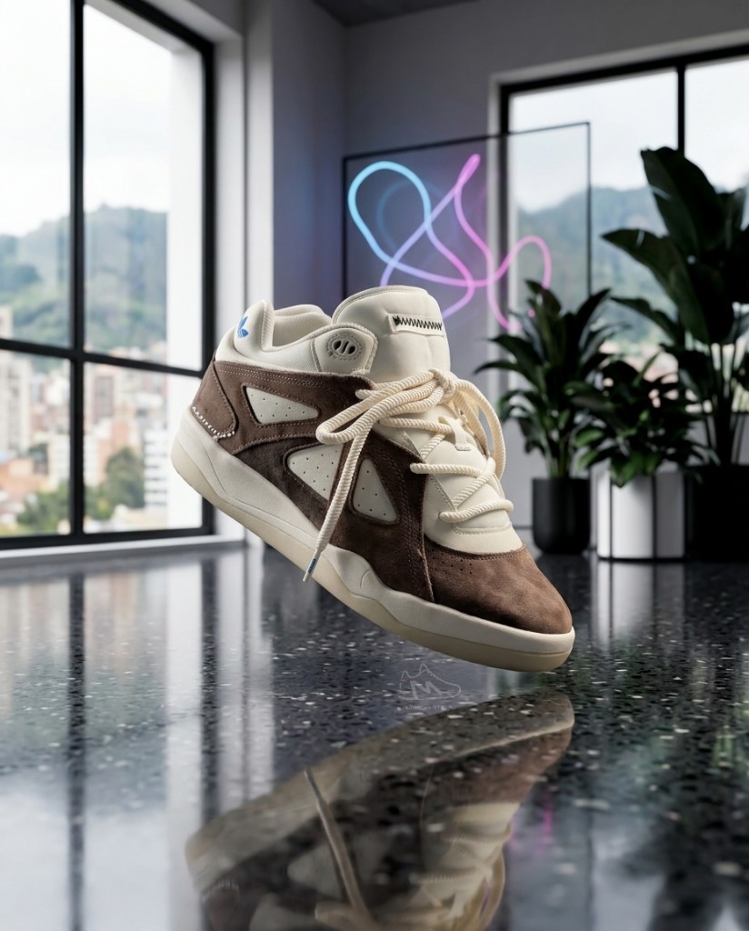 Adidas BadBo 1.0 Bad Bunny Marrón Detalles Blanco Crema Hombre Monikistyle1.1