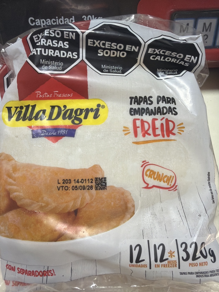 TAPA DE EMPANADA FREIR