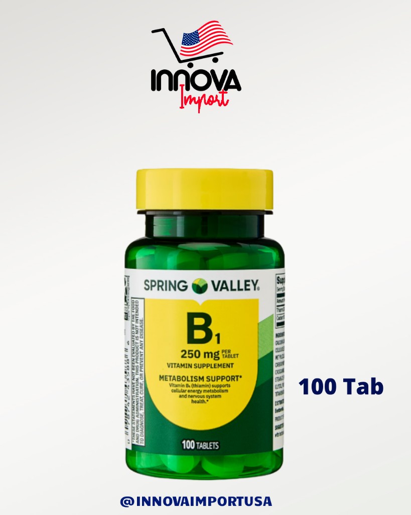 VITAMINA B1 250MG DE 100 TABLETAS SPRING VALLEY