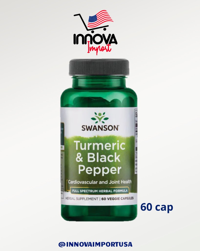 Cúrcuma con pimienta 60 cap SWANSON