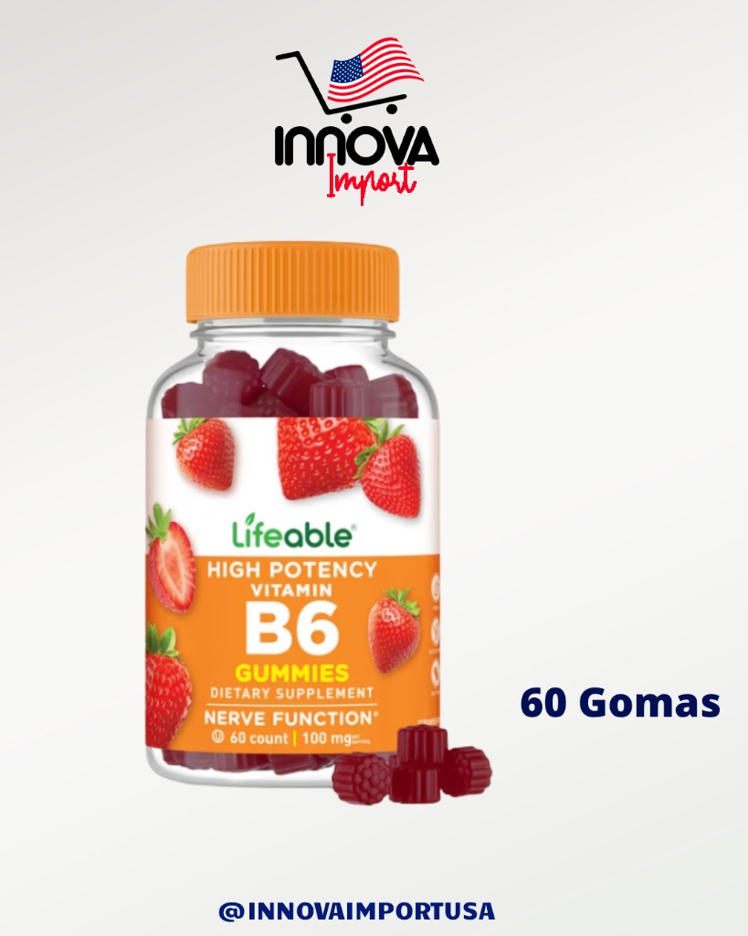 VITAMINA B6 100MG DE 60 GOMITAS LIFEABLE