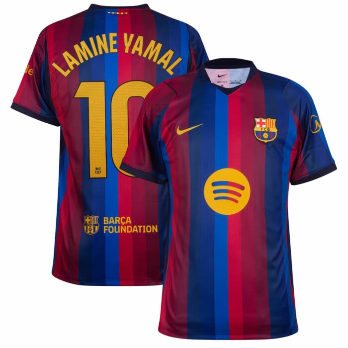 Barcelona Local Temporada 26-27 Lamine Yamal, versión jugador