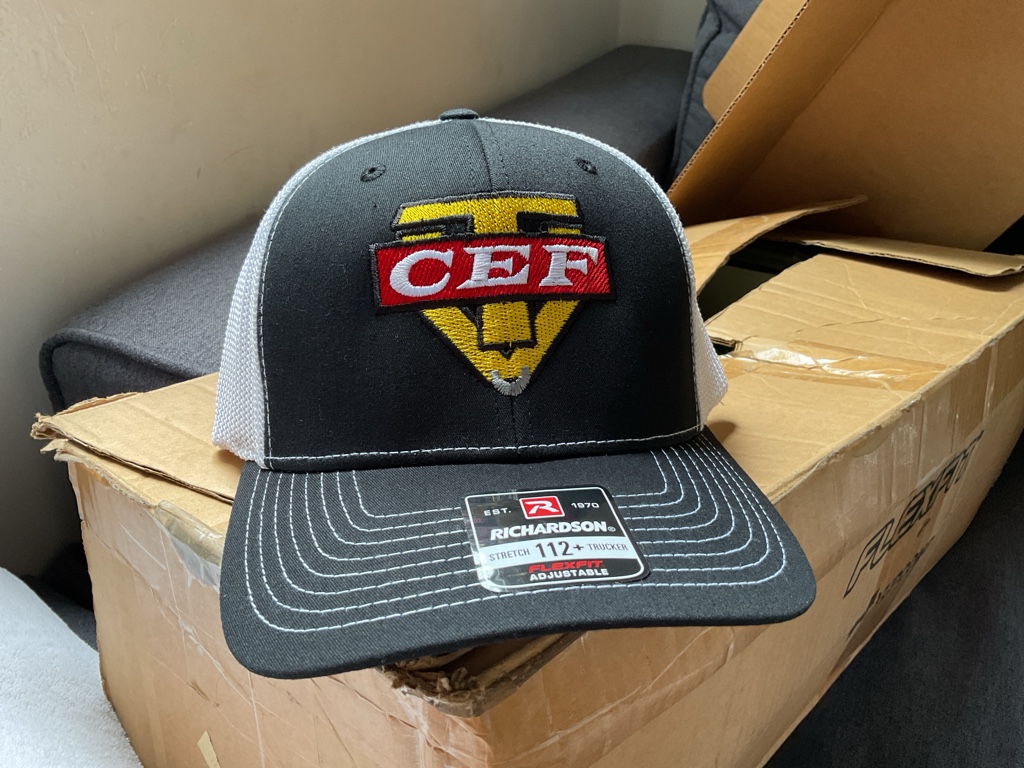 Gorra Richardson CEF Negro Blanco