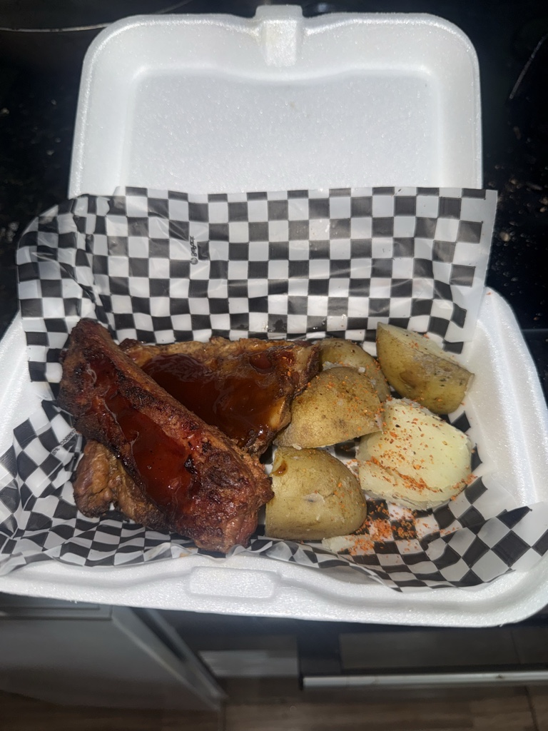 Costillas St Louis BBQ con papa