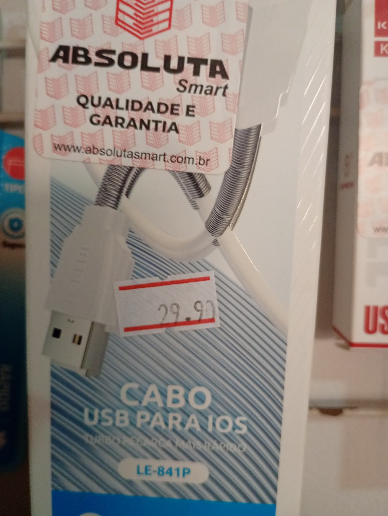 Absoluta Smart cabo USB para iOS