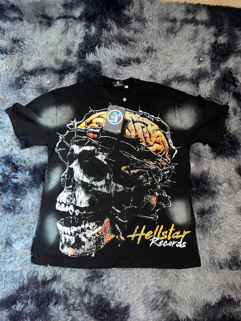 Hellstar amarilla/negra playera