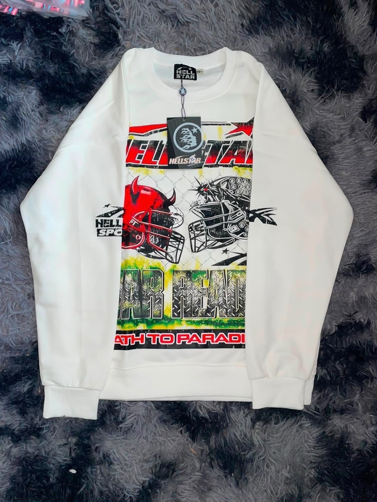 Hell Star sudadera blanca NFL