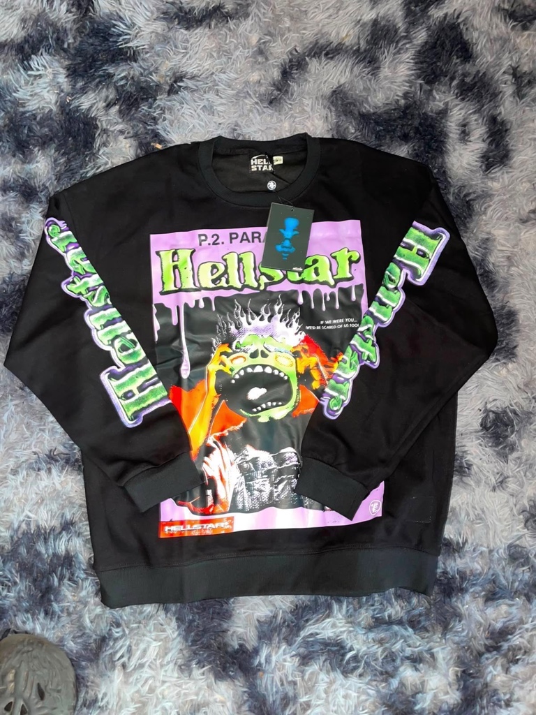 Hellstar sudadera negra grafica