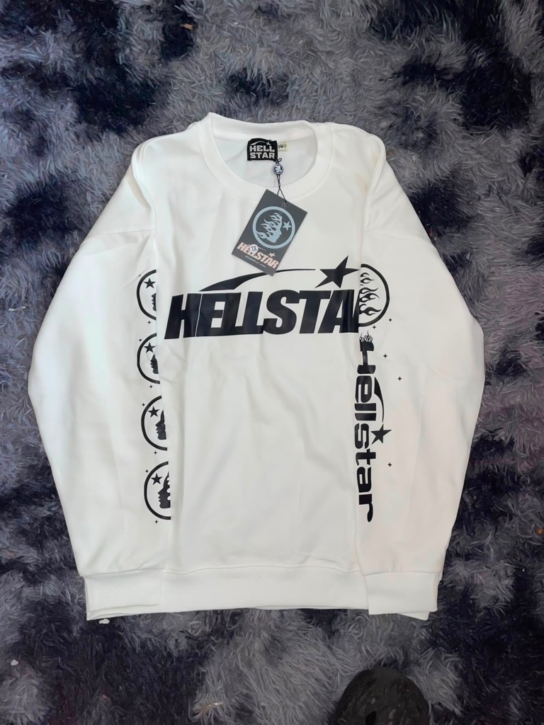 Hellstar sudadera blanca STAR