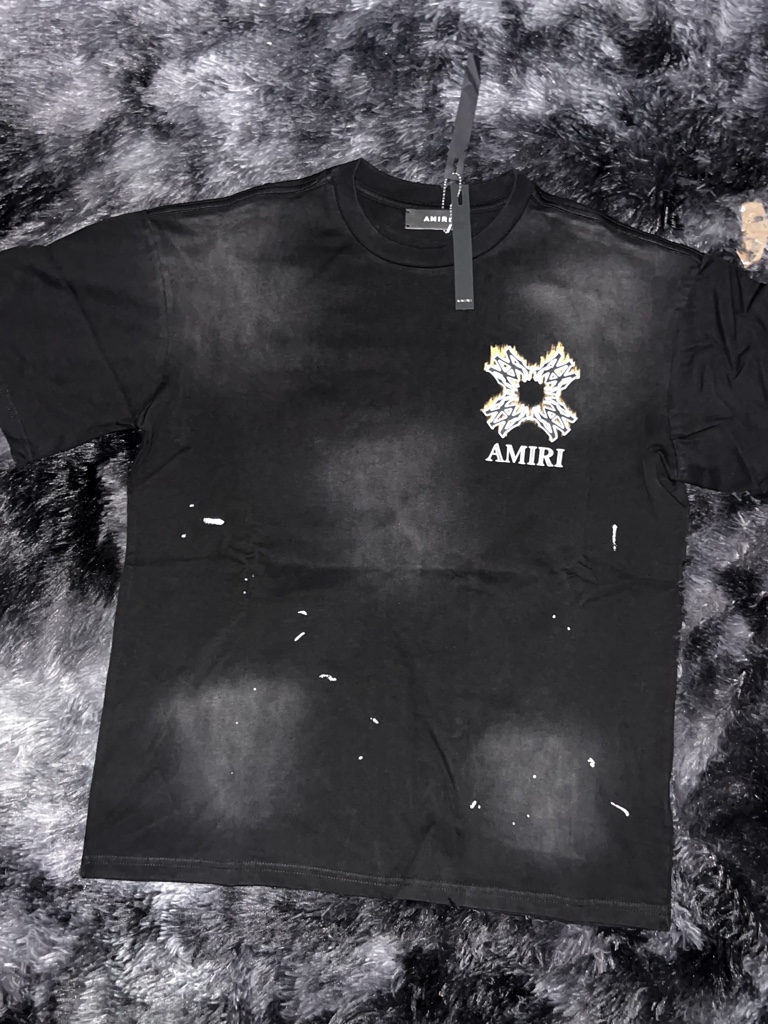 AMIRI ÁCID WASH playera negra