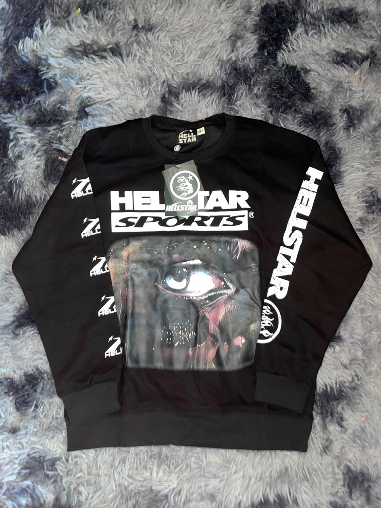 Hellstar negra sudadera
