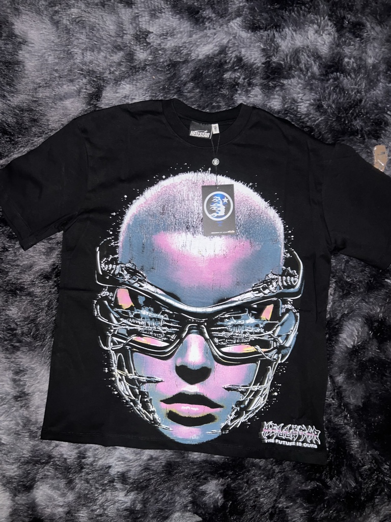 Hellstar playera negra grafica