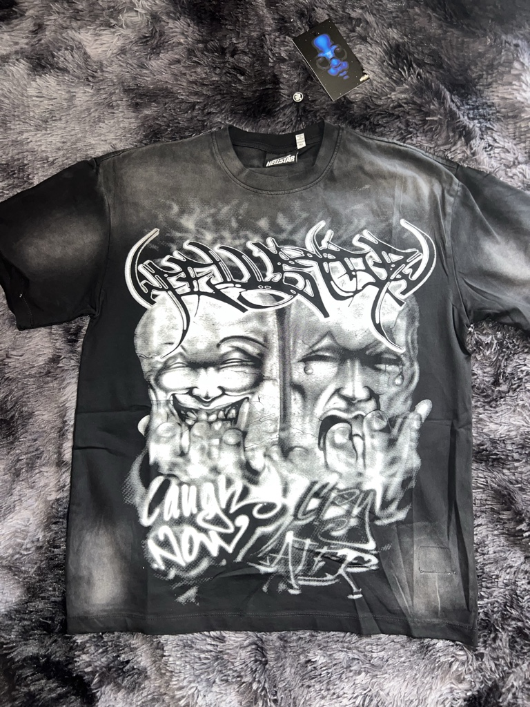 Hellstar 2 caras playera negra