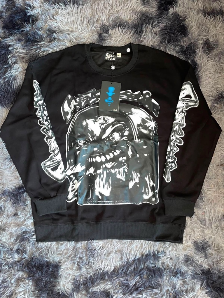 Hell Star sudadera negra grafica