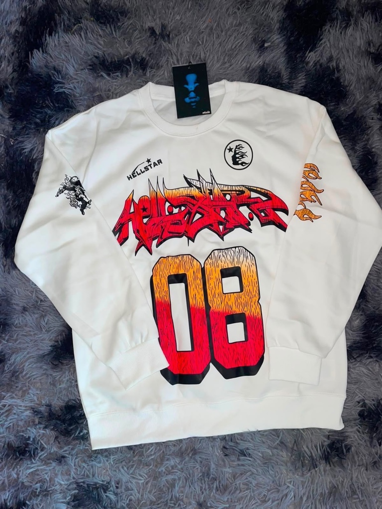 Hellstar sudadera blanca 08