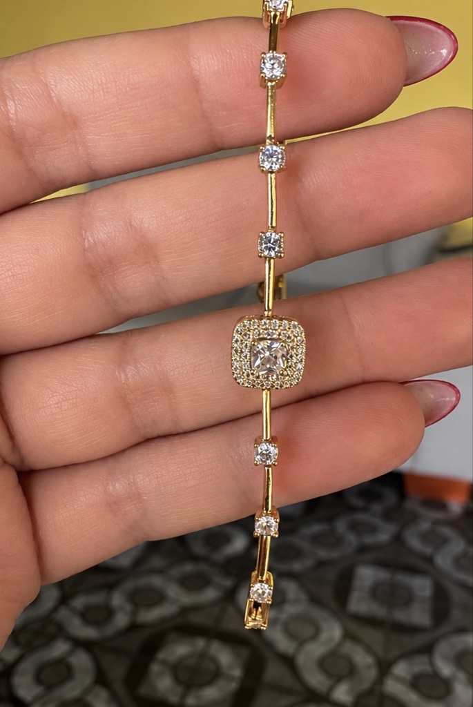 Pulsera Gema Cuadrada
