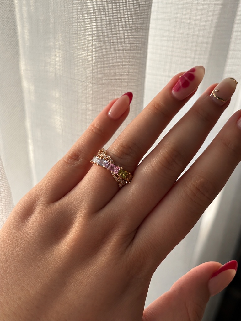 Anillo color pastel