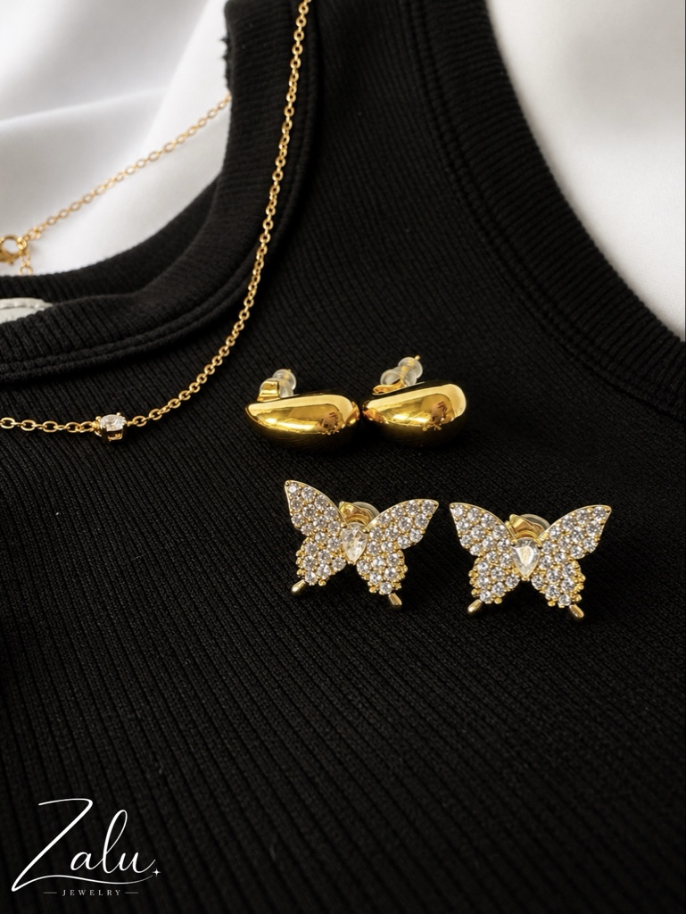 Aretes Mariposa Shiny