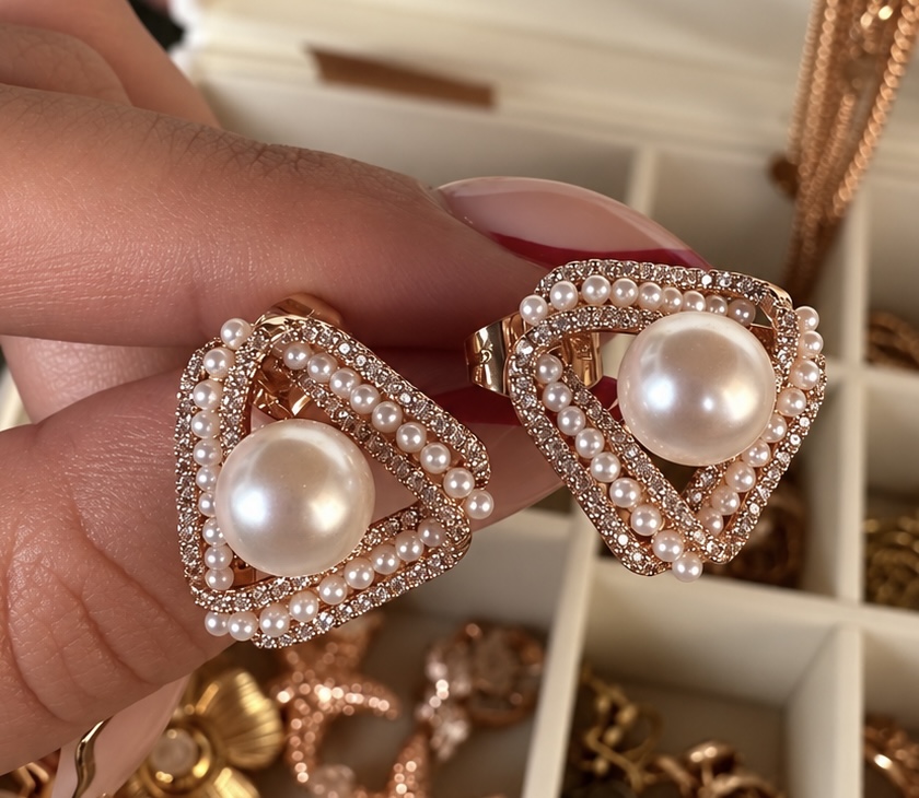 Aretes Full Perla