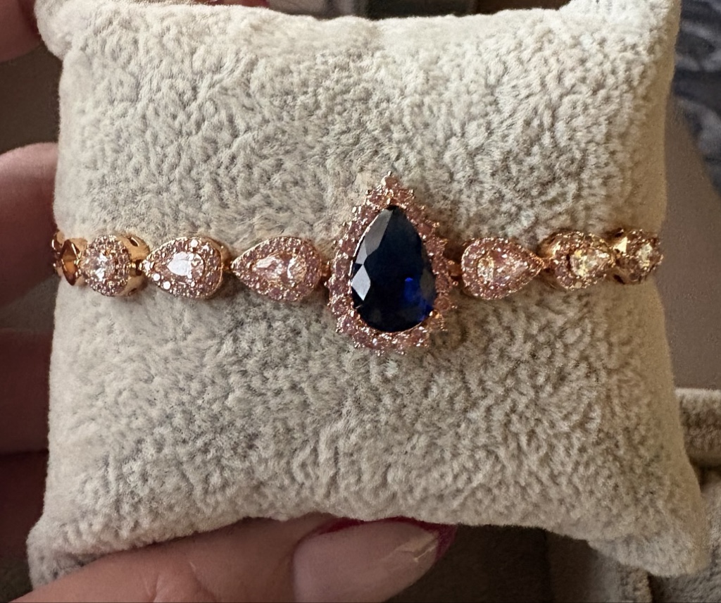 Pulsera Gema Gota Blue