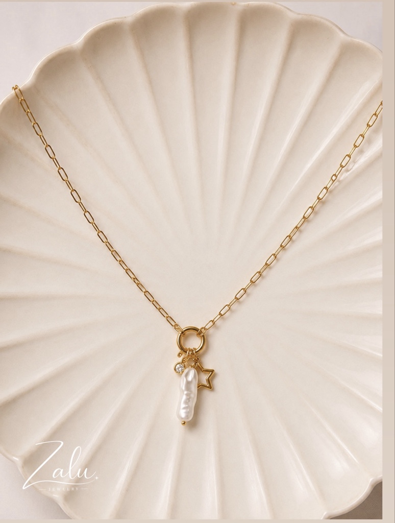 Collar Perla y Estrella