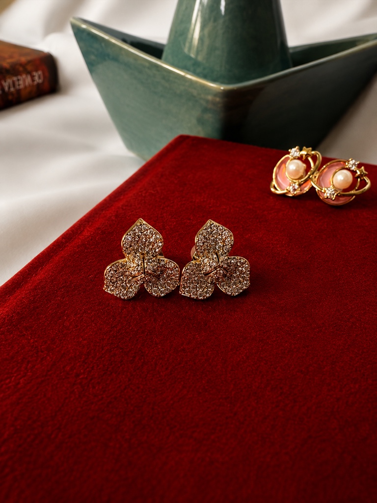 Aretes Flor 3 Hojas
