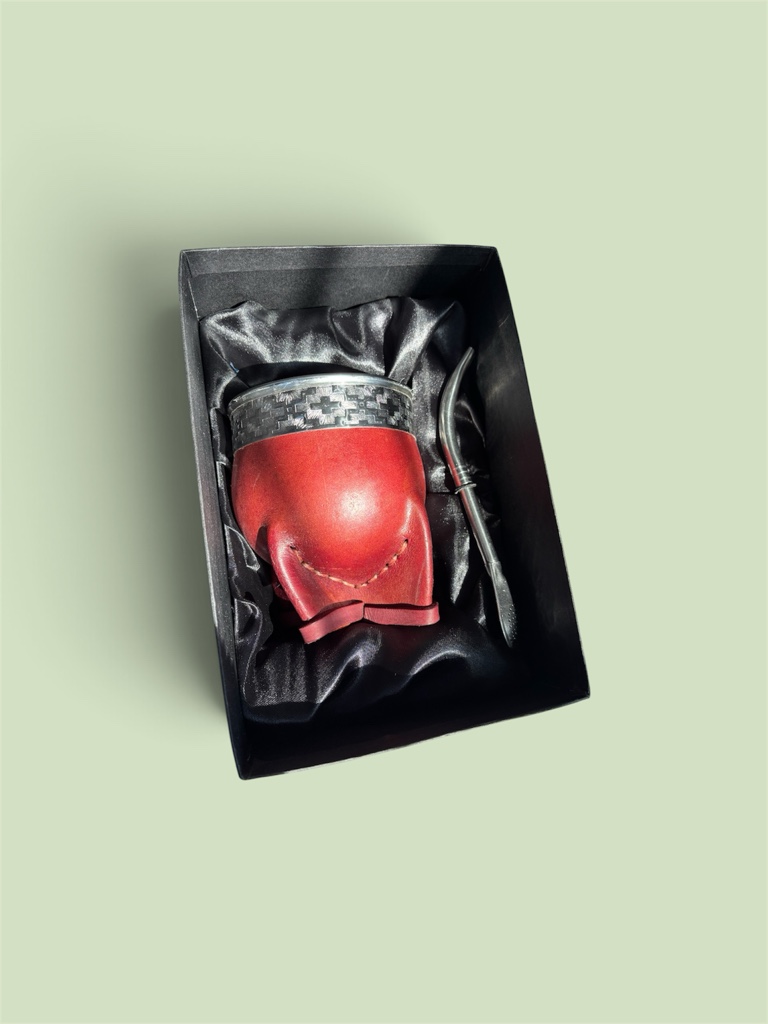 Mate imperial de cuero borravino