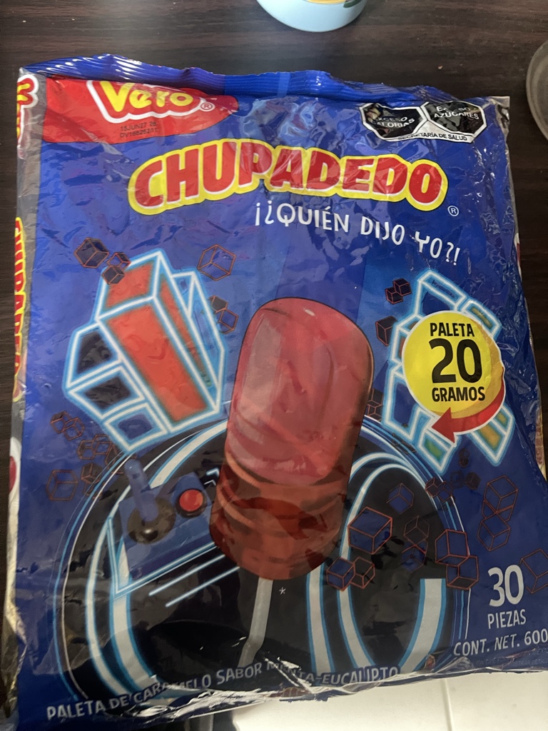 VERO CHUPADEDO PALETA 30PZS