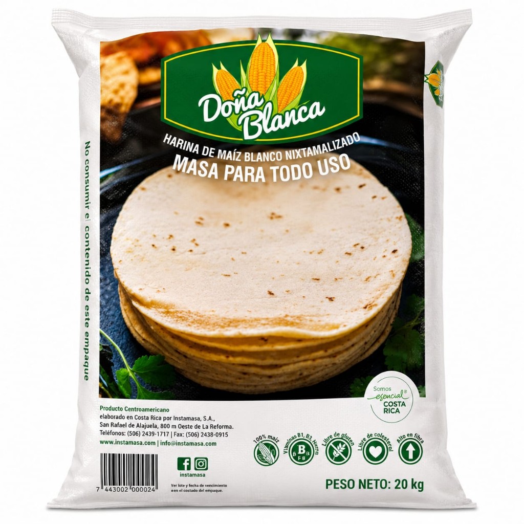 Masa de Maíz Doña Blanca - 20 kg
