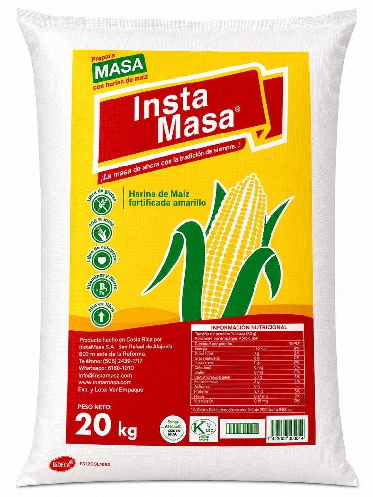 Masa de maíz amarilla - 20 kg