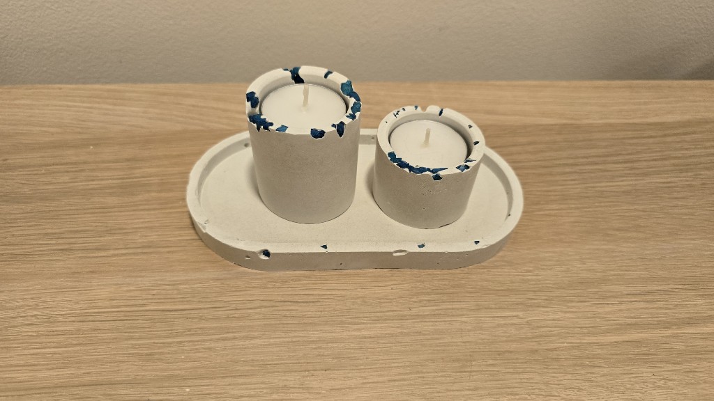 Porta Velas blancas decorativas