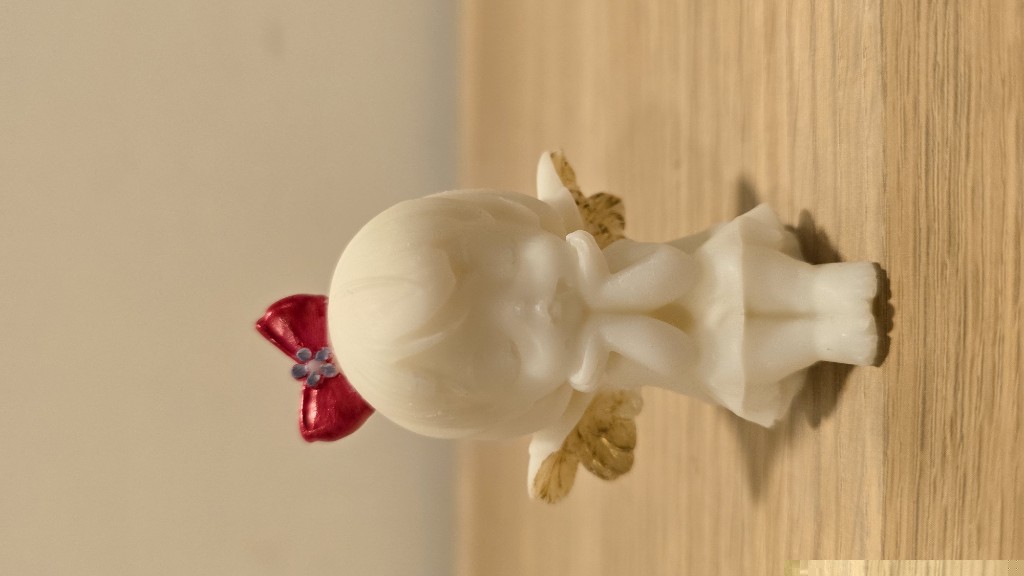 Vela Angelito blanco decorativo