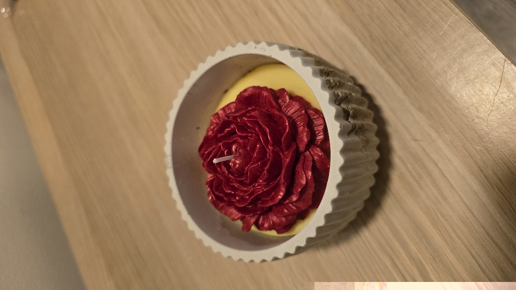 Vela roja flor