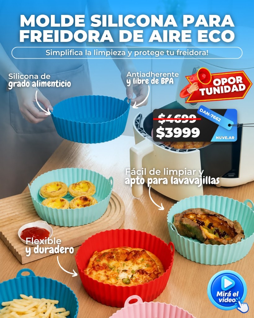 Molde Silicona Para Freidora De Aire Eco