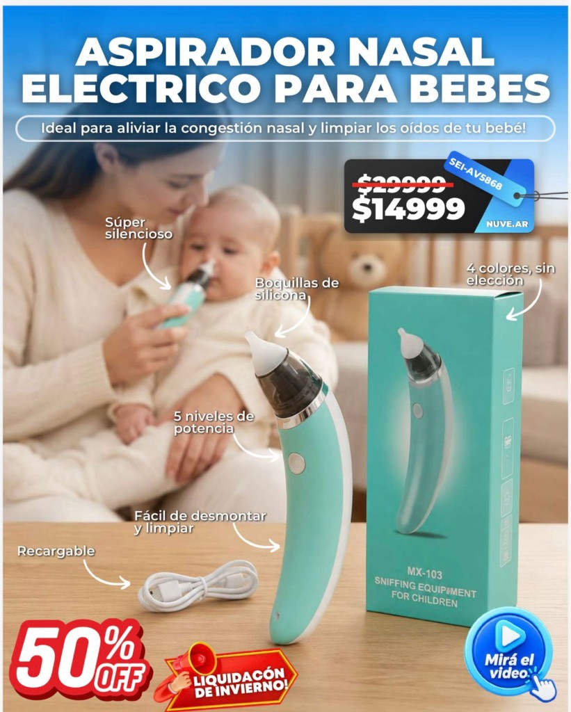 Aspirador nasal electrico para bebes